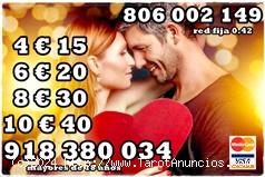 Tarot económico 806 -002-858 - 0,42/0,79 cm y visa 933 800 803