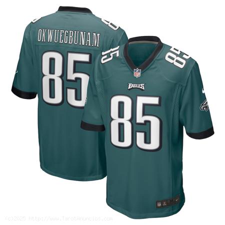  Camiseta NFL Game Philadelphia Eagles Albert Okwuegbunam Verde 