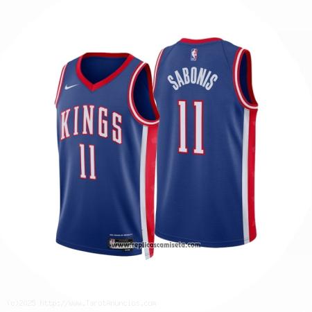  Camiseta Sacramento Kings Domantas Sabonis #11 Ciudad 2024-25 Azul 